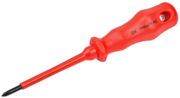 ARMA2L 3 Отвертка диэлектрическая PH0х75 K2 IEK A2L3-SC30-K2-PH-00-075