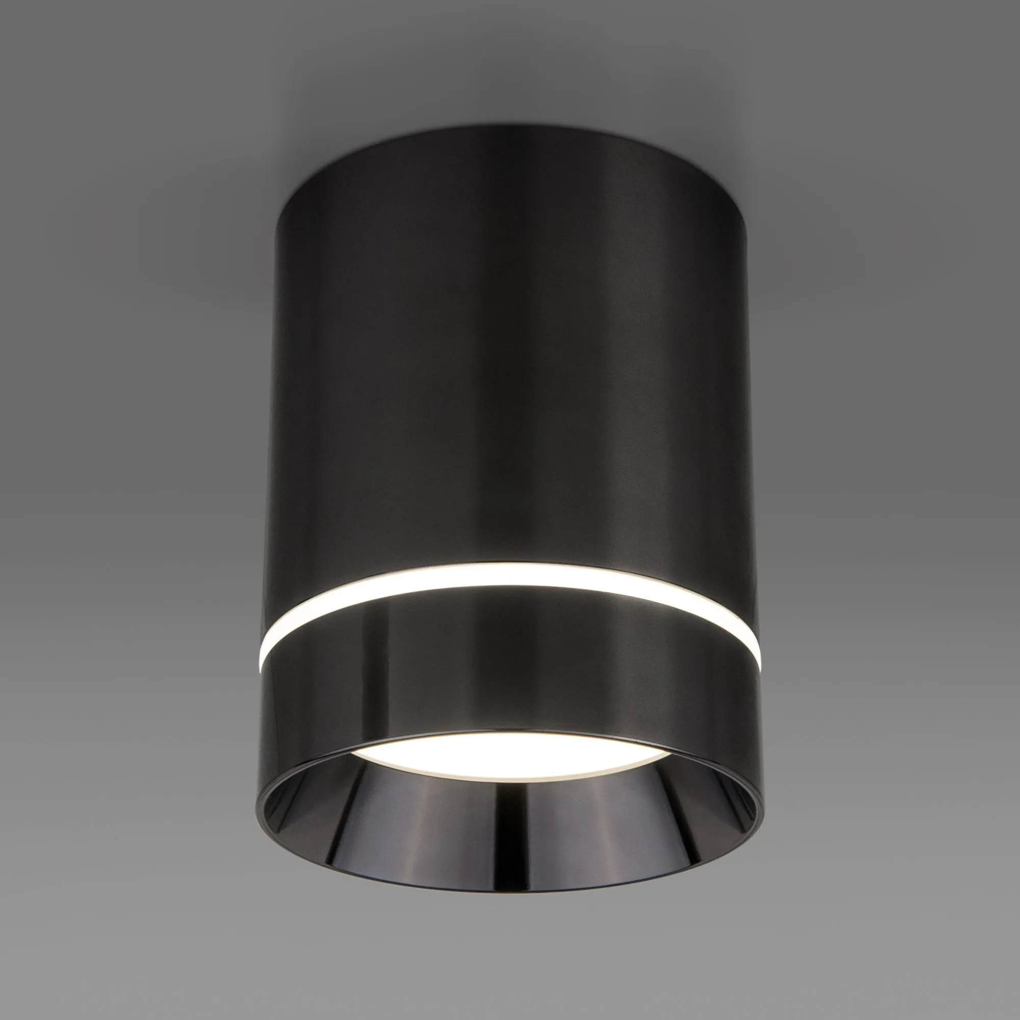 Накладной потолочный светодиодный светильник Elektrostandard Topper DLR021 9W 4200K Черный жемчуг