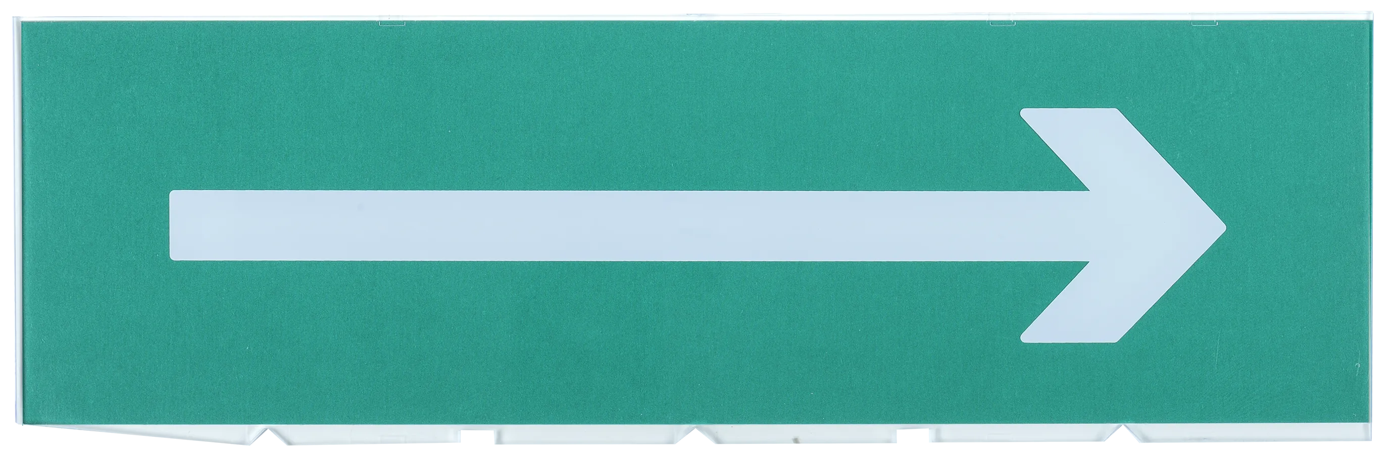 Сменное табло "Направление к эвакуационному выходу направо" для оповещателей охранно-пожарных световых Т IEK LPC10-02-30-10-NAP