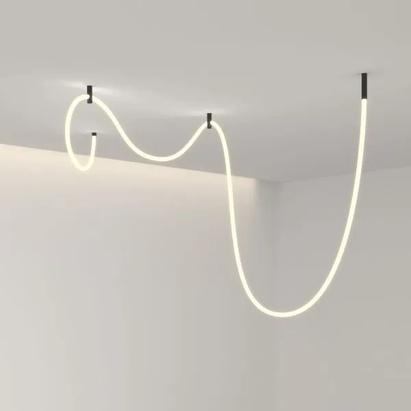 Гибкий неон 336Led 12W IP20 3000K Full light круглый теплый белый, 5 м (24V 12W 336Led 2835 IP20) 24