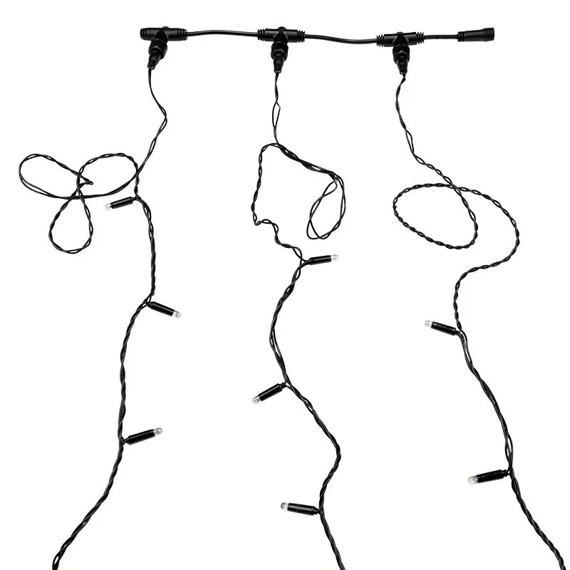 Гирлянда LED ClipLight 24V, 3 нити по 20 м, свечение с динамикой, цвет диодов Желтый - Фото 3