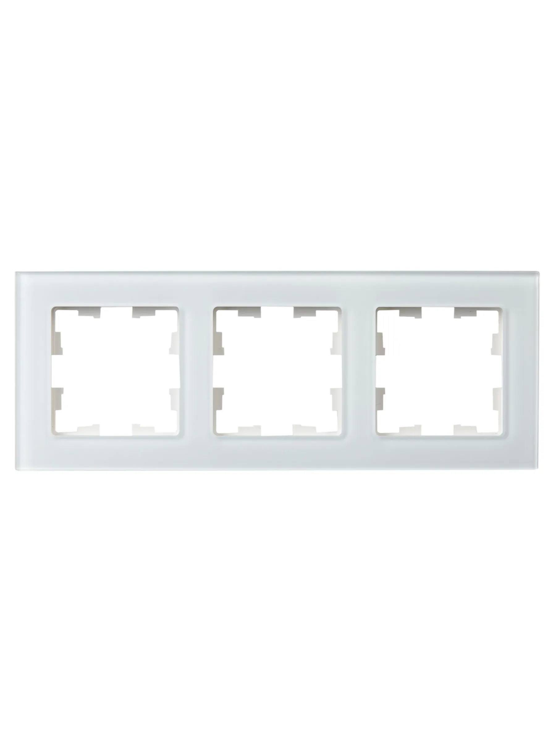 BRITE Рамка 3 -местная РУ-3-2-БрБ стекло белый IEK - Фото 6