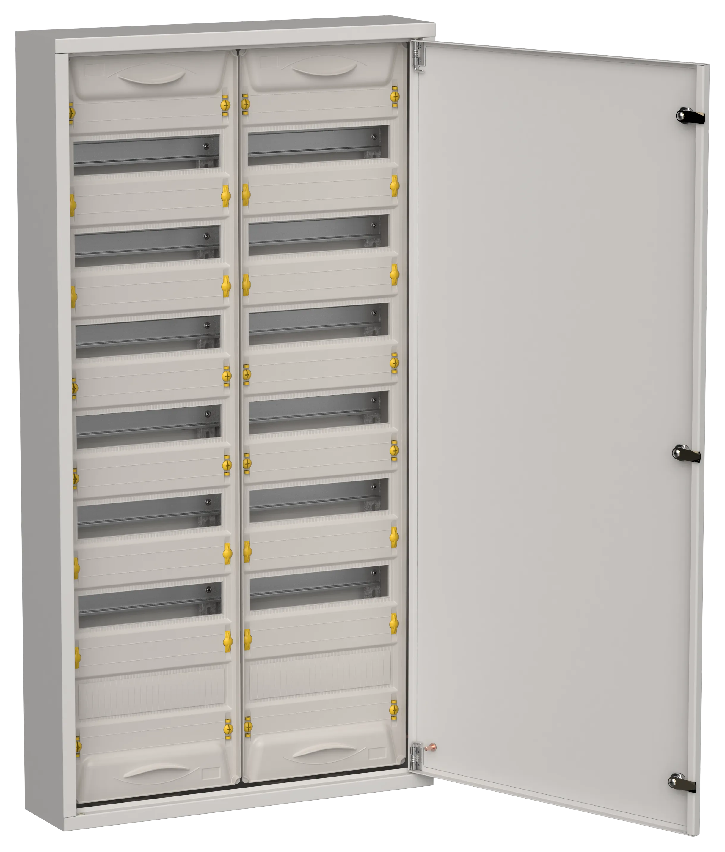 TITAN 5 Корпус металлический ЩРн-168 (2х84) 1085х570х140мм IP31 серый (одна дверь) IEK TI5-50-N-2X084-31-7035