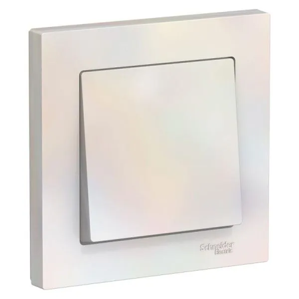 Выключатель 1-кл. СП AtlasDesign 10А IP20 (сх. 1) 10AX в сборе жемчуж. SE ATN000412