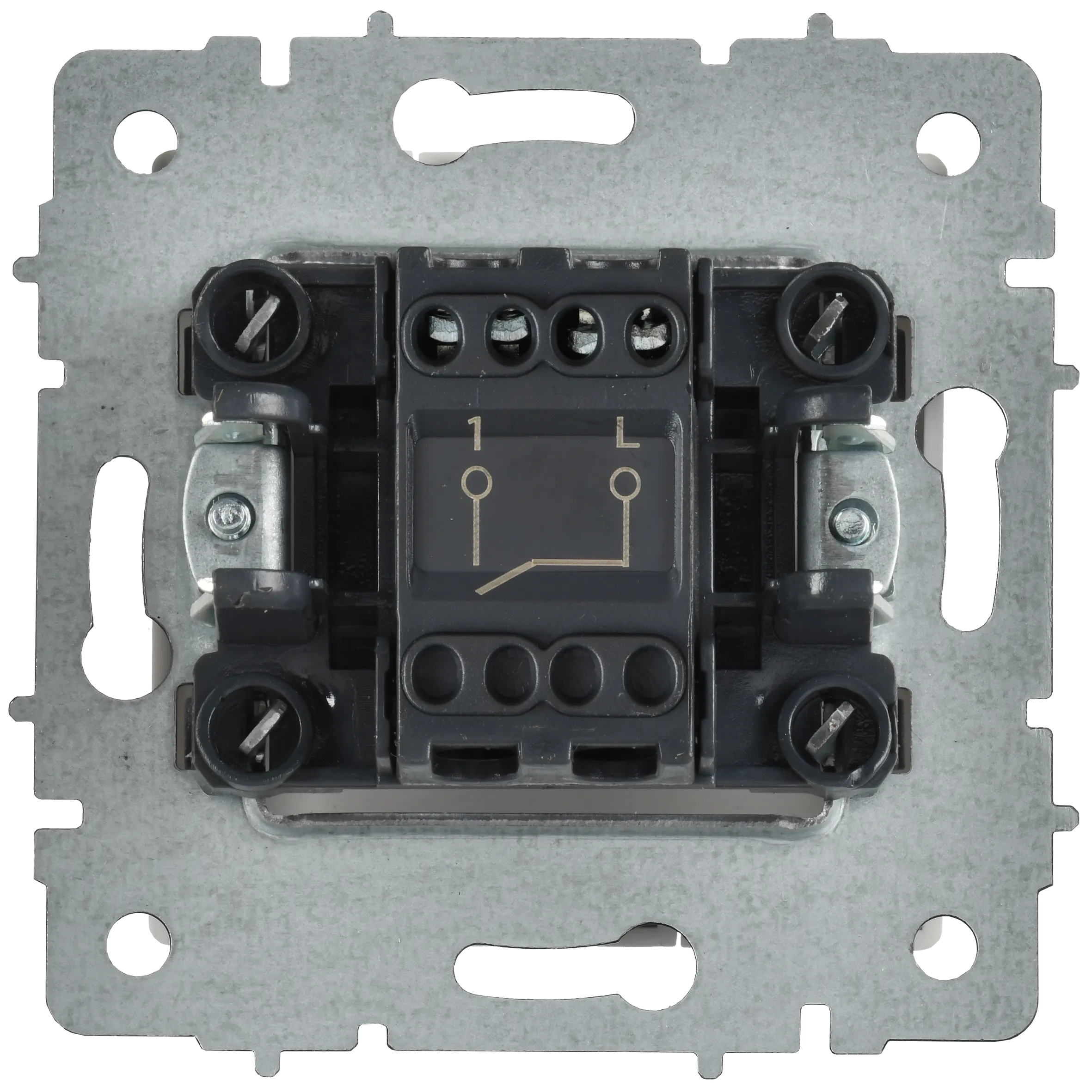 BRITE Выключатель 1-клавишный 10А ВС10-1-0-БрАБ арктический белый IEK - Фото 3