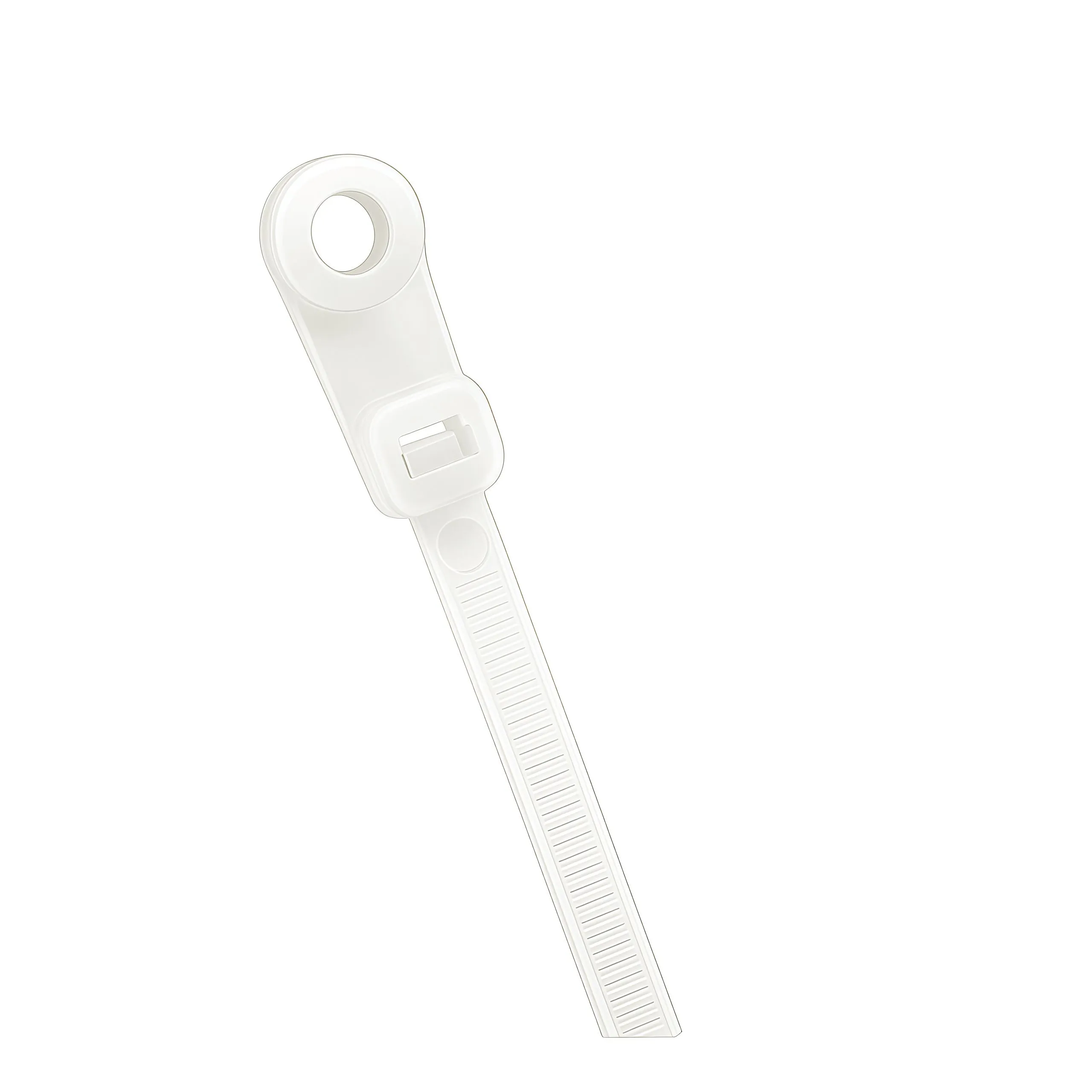 Стяжка нейлоновая под винт 4,5х220мм белая (уп. 100 шт.) (60 уп/кор) DEKRON - Фото 2