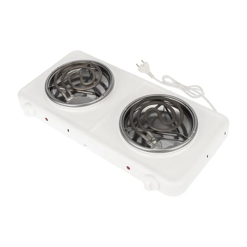 Электроплитка двухконфорочная, ТЭН 2,0 кВт/220В, белая ЭПТ2-2,0/220 ПСКОВА-2