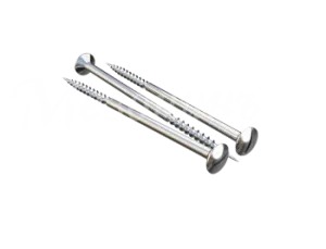 Саморез для выключателя / изолятора, цвет - никель, ТМ  "МЕЗОНИНЪ", (40шт/уп) GE30002-31 GE30022-31