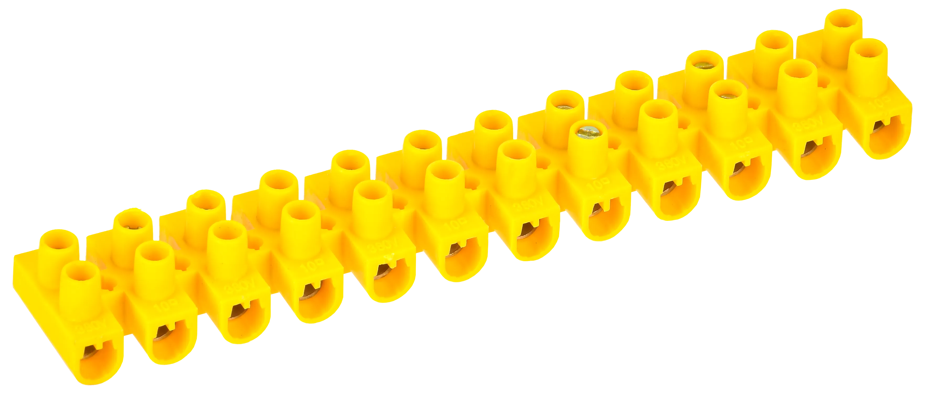 Зажим контактный винтовой ЗВИ-10 н/г 2,5-6мм2 12пар желтый IEK