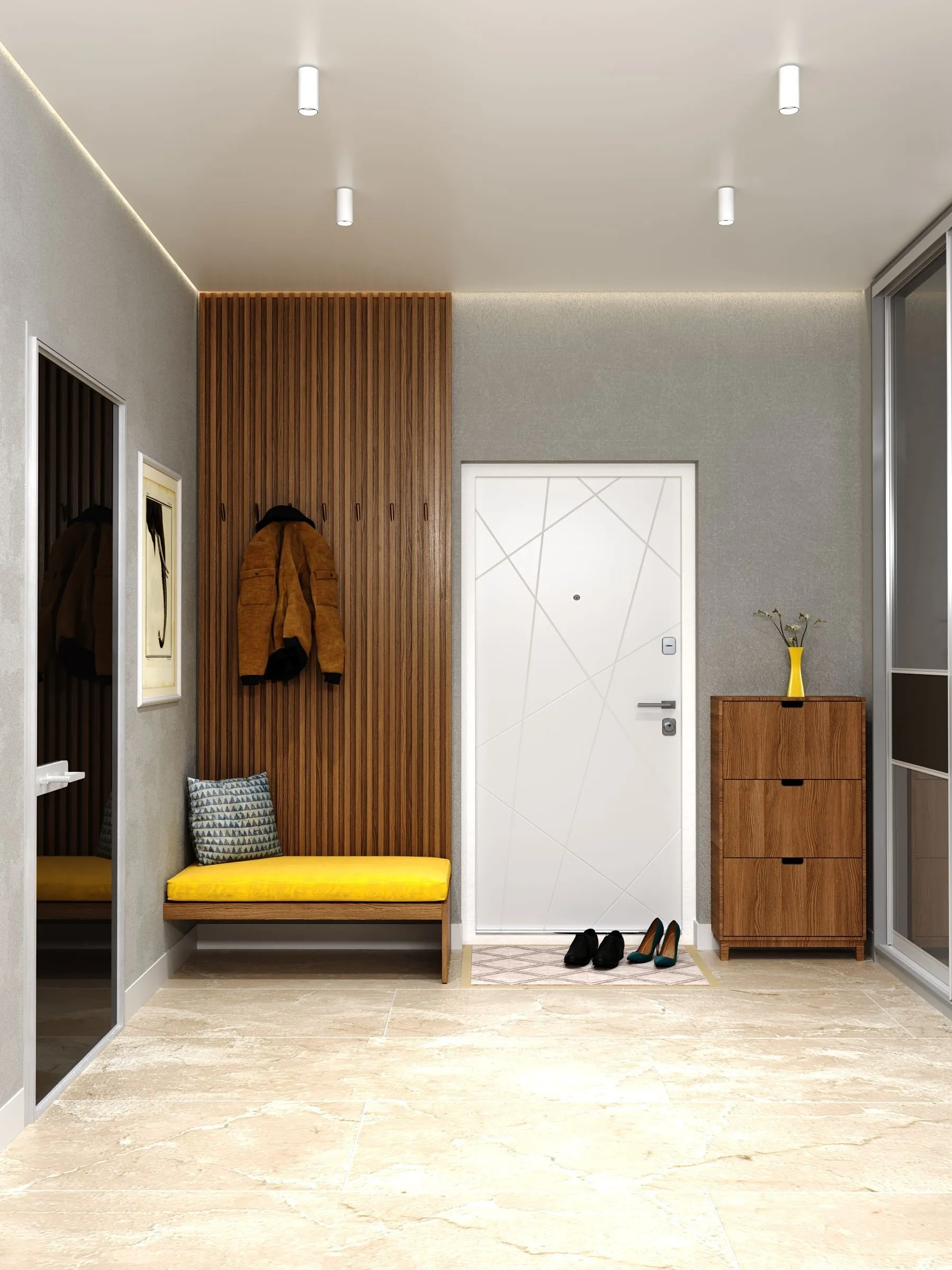 LIGHTING Светильник 4111 накладной потолочный под лампу GU10 белый/золото пластик IEK - Фото 3