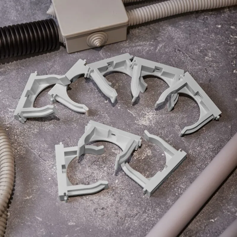 Крепеж-клипса для монтажного пистолета Ø 50 мм, серая (25 шт/уп) REXANT - Фото 4