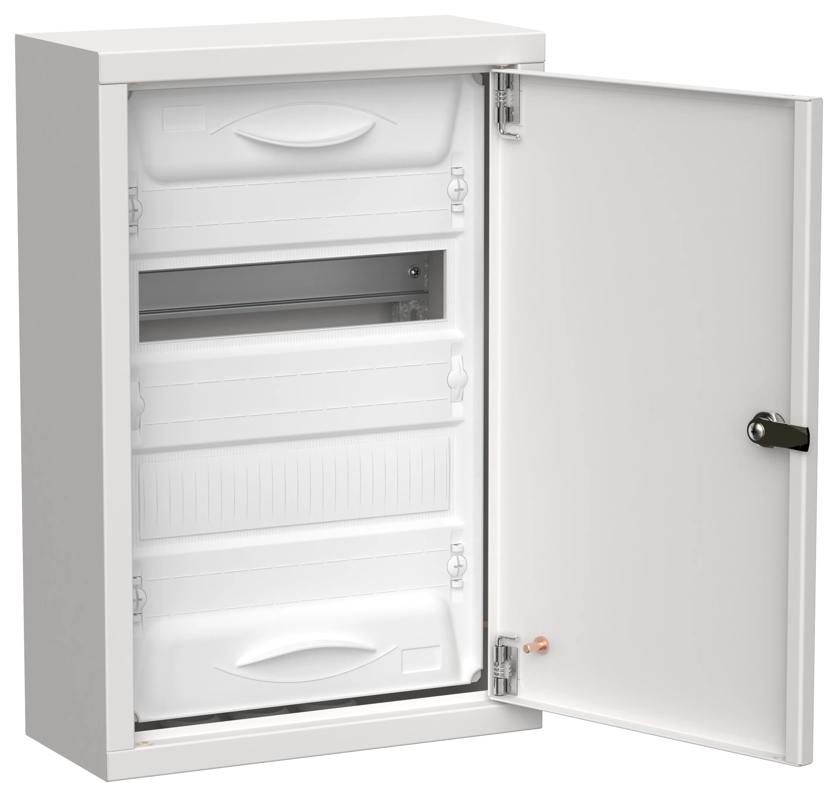 TITAN 5 Корпус металлический ЩРн-24 (1х24) 460х310х140мм IP31 белый (одна дверь) IEK TI5-50-N-024-31