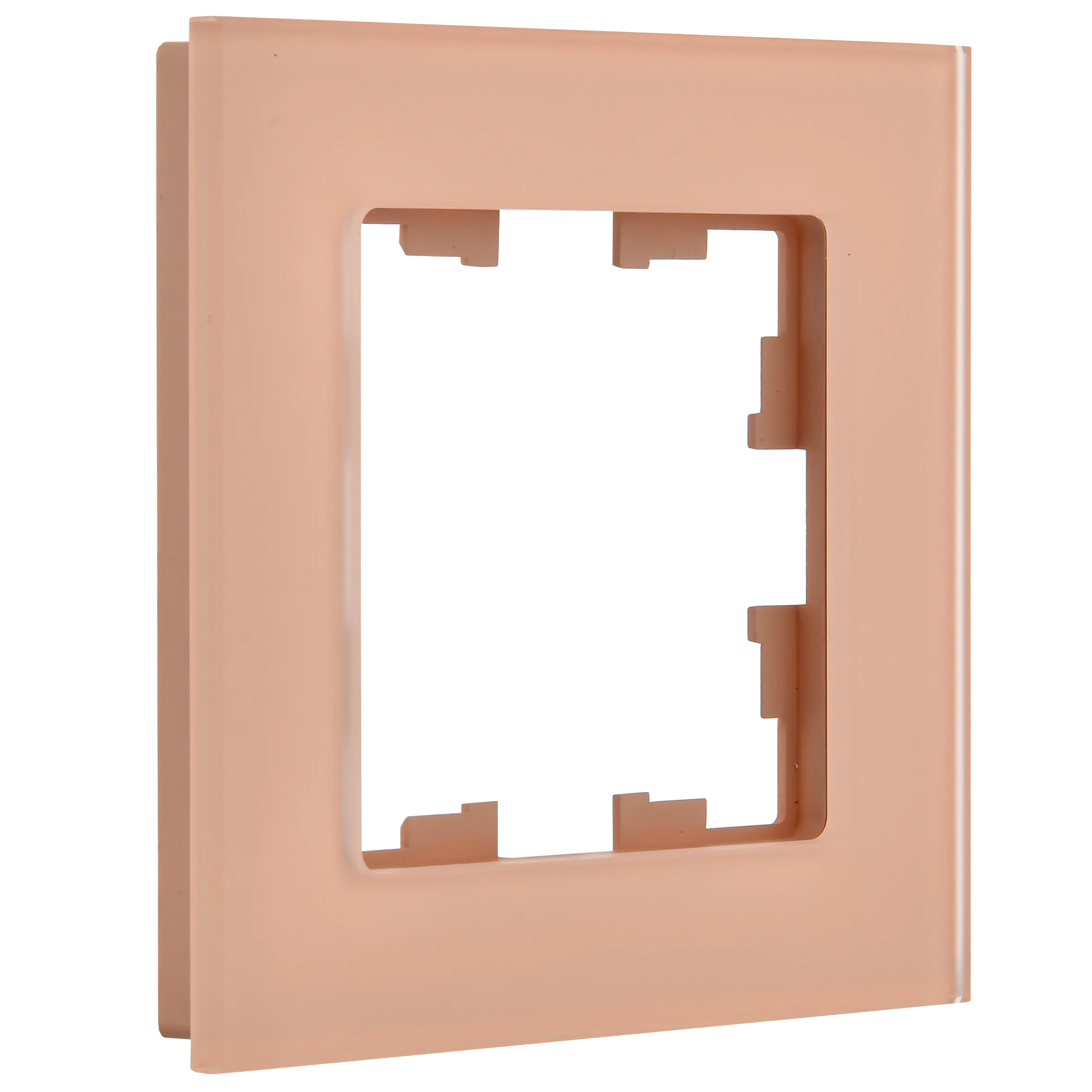 BRITE Рамка 1-местная РУ-1-2-БрП стекло персиковый матовый IEK - Фото 5