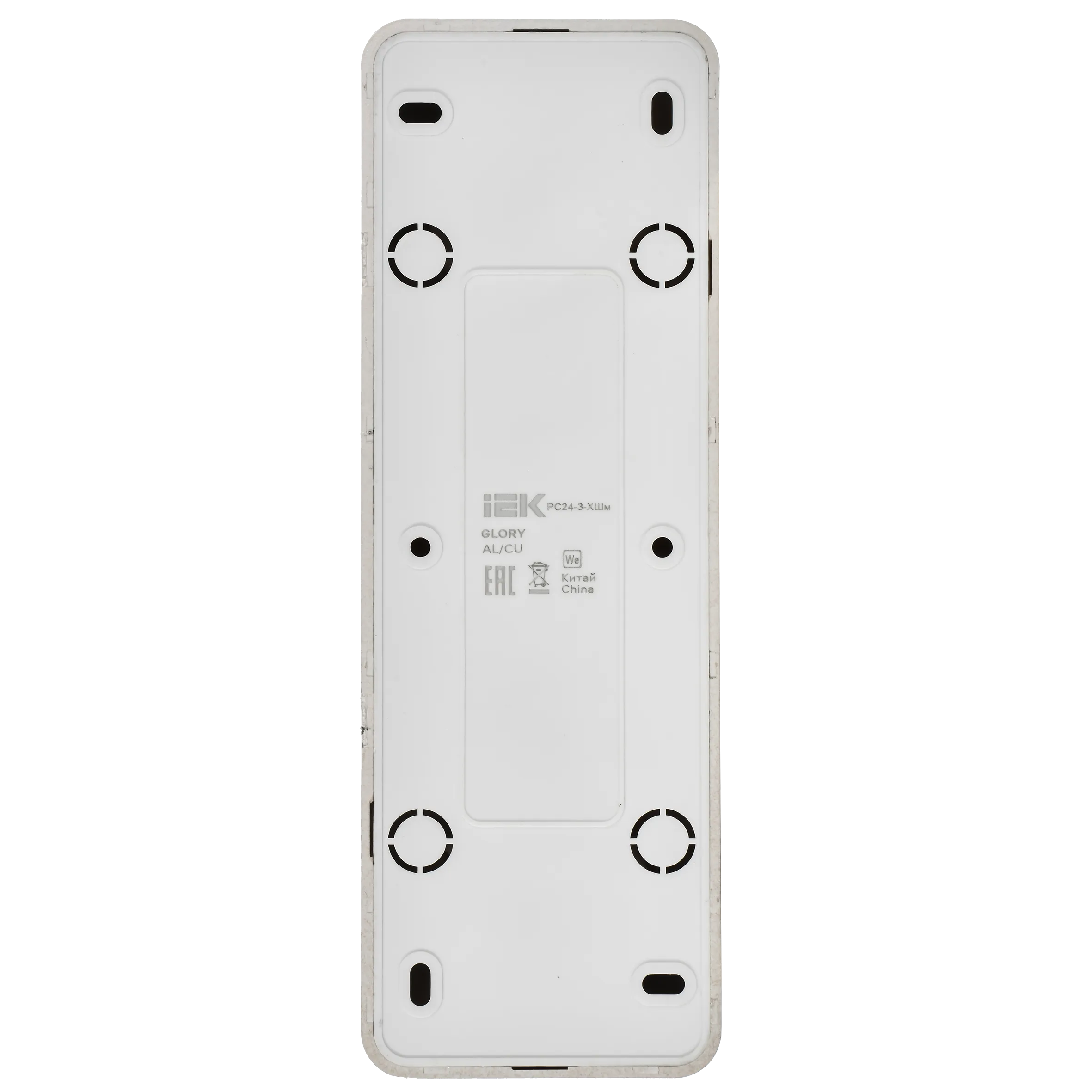 GLORY Розетка 4-местная для открытой установки с заземлением без защитных шторок 16А РС24-3-ХШм шампань матовый IEK - Фото 5