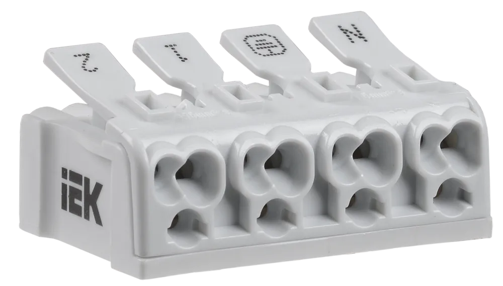 Клемма пружинная соединительная КСП4-2L+N+PE IEK