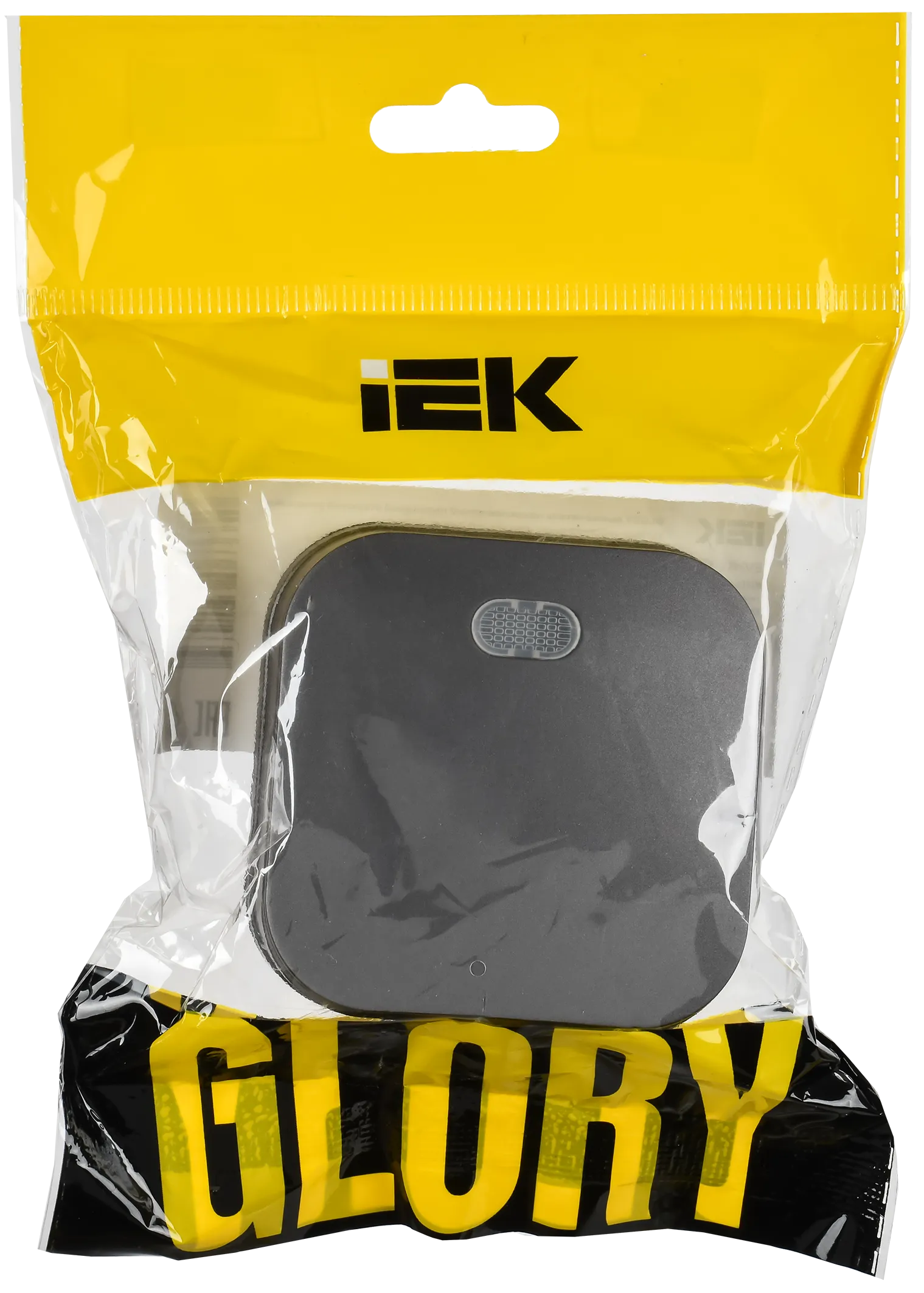 GLORY Выключатель 1-клавишный для открытой установки с индикацией 10А ВС20-1-1-ХСм сталь матовый IEK - Фото 2