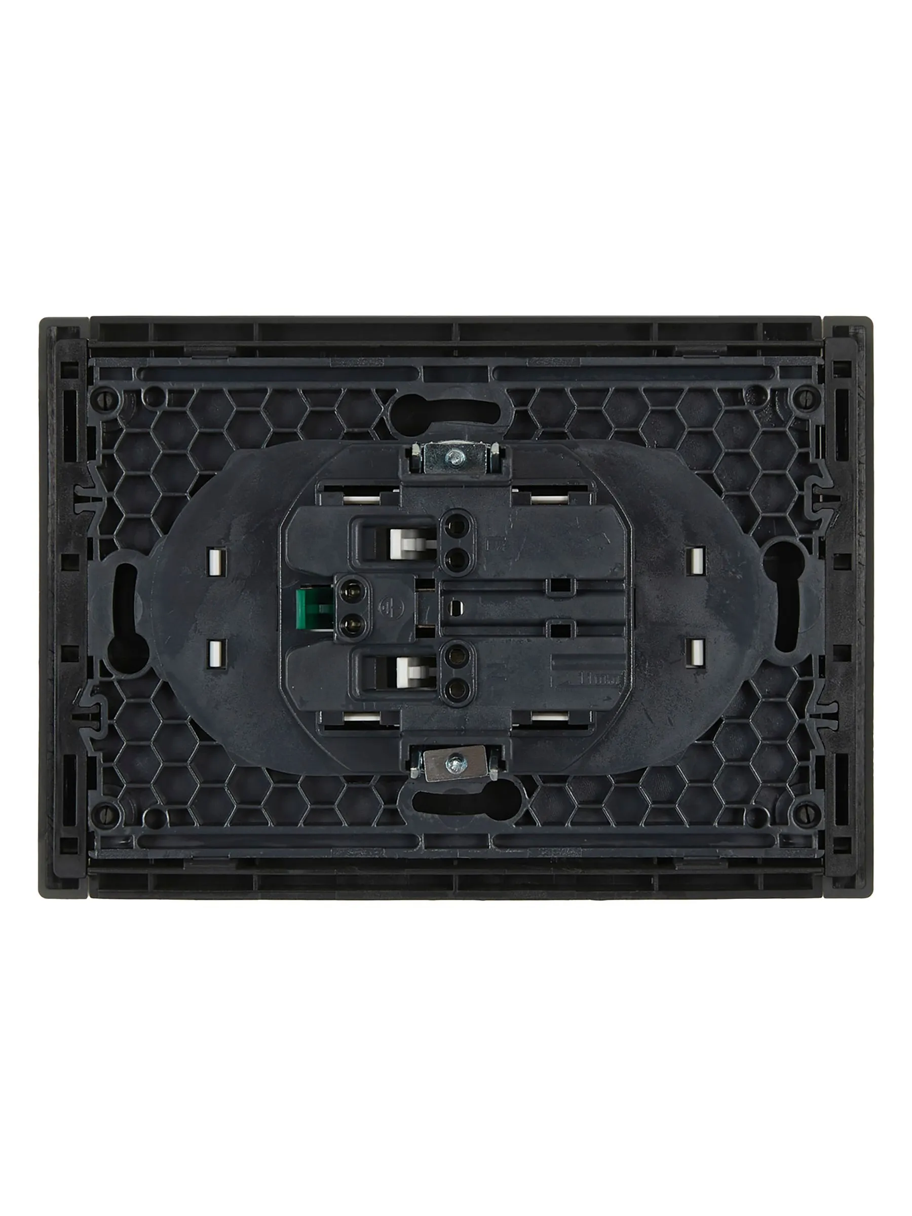 FORTE&PIANO Розетка 2-местная с заземлением без защитных шторок безвинтовое крепление 16А FP324 серый IEK - Фото 4