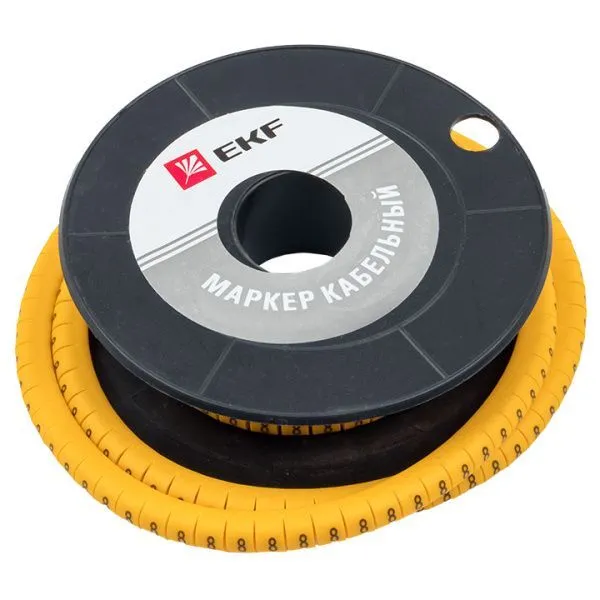 Маркер кабельный 2,5 мм2 "8" (1000 шт.) (ЕС-1) EKF - Фото 3