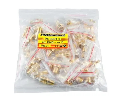 Переход гнездо F - штекер BNC GOLD PROCONNECT - Фото 3