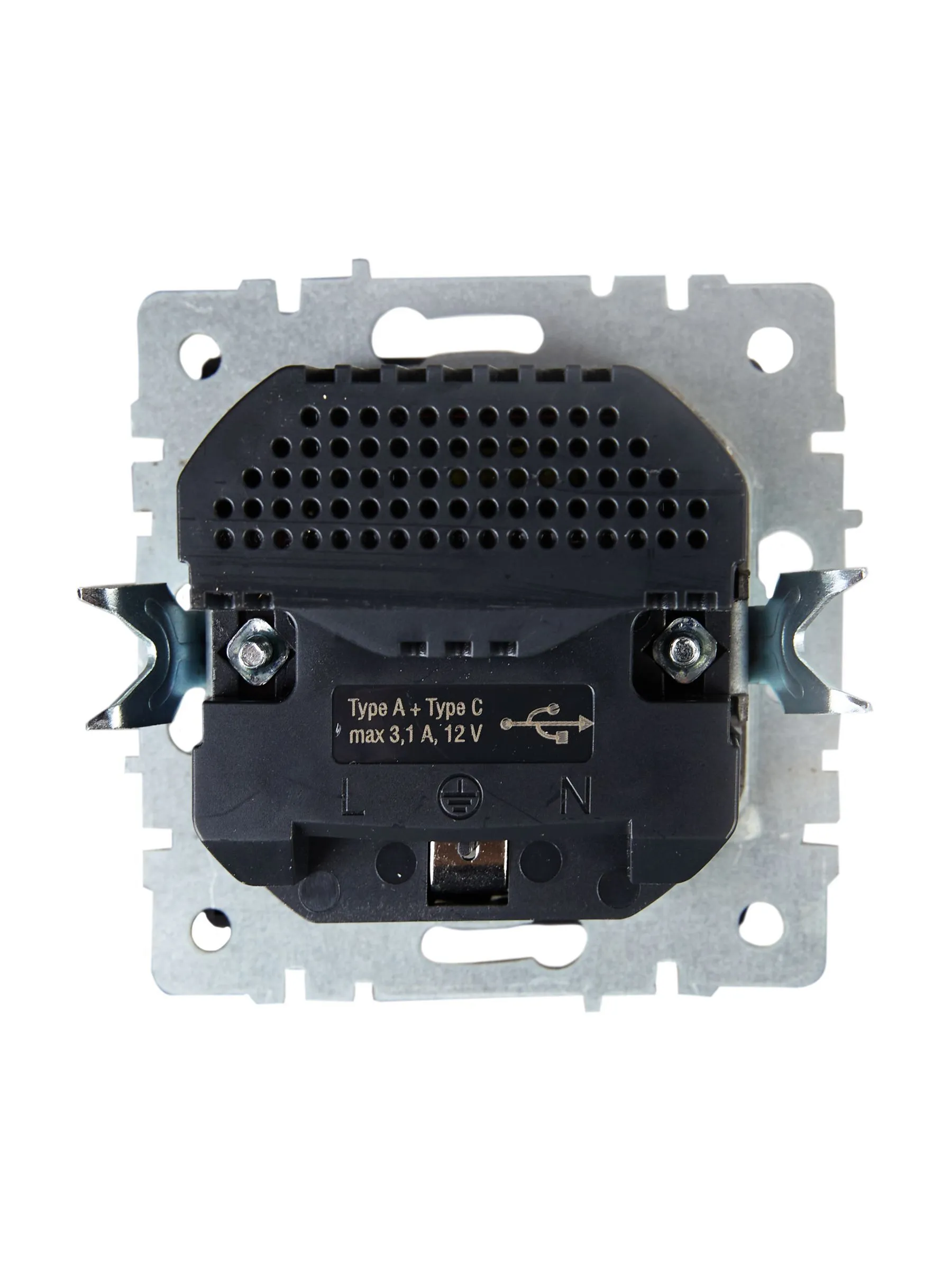 BRITE Розетка 1-местная с заземлением с защитными шторками 16А с USB A+C 18Вт РЮш11-1-БрТБ темная бронза IEK - Фото 8