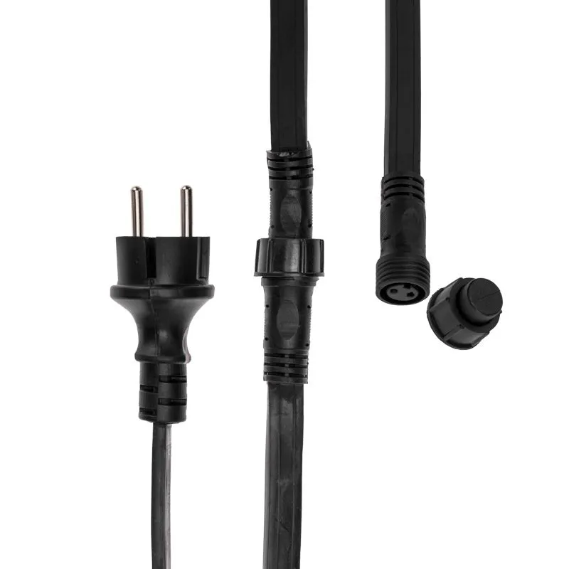 Гирлянда Belt-Light 2 жилы, 100м, шаг 20см, 500 патронов E27, IP65, черный провод NEON-NIGHT - Фото 4