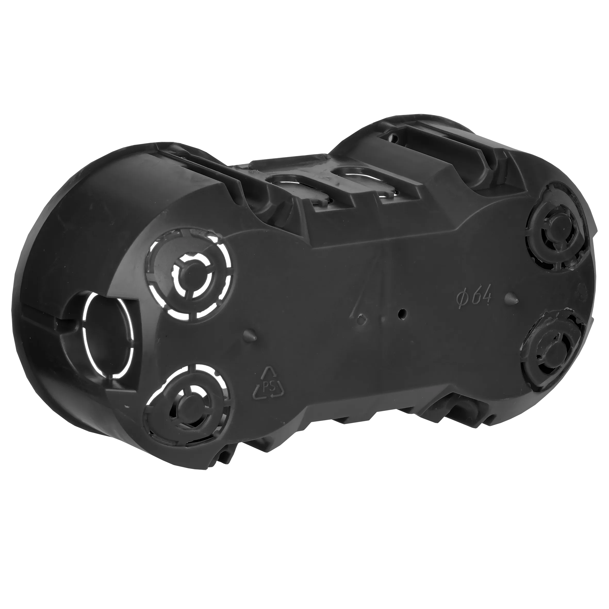 Коробка установочная КМ40007 двухместная для твердых стен безгалогенная (HF) 141х70х45мм с саморезами IEK - Фото 4