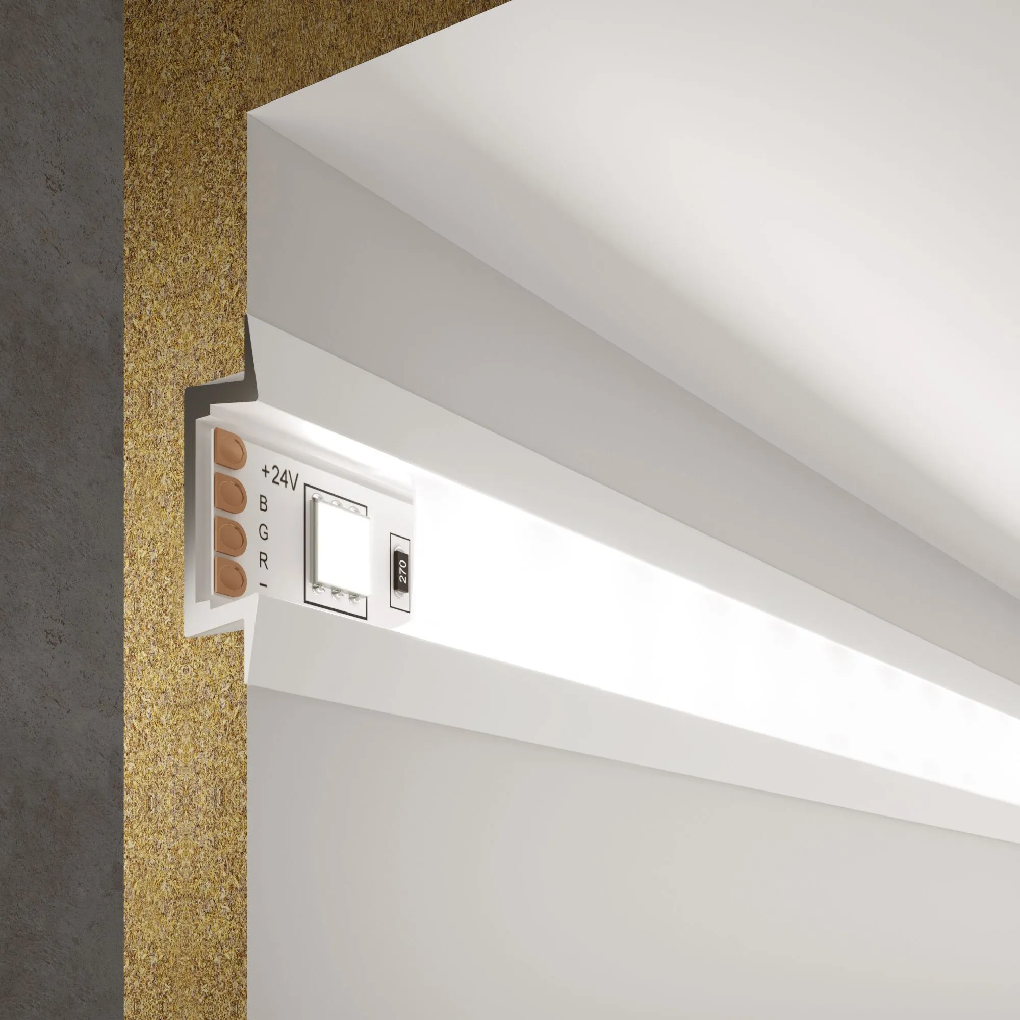 Профиль встраиваемый алюминиевый белый/белый для светодиодной ленты LL-2-ALP007 Elektrostandard