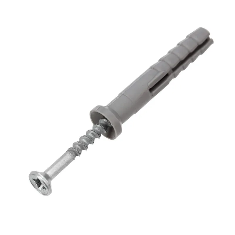 Дюбель-гвоздь потайной бортик, полипропилен 6х40 пакет (100 шт/уп) KRANZ