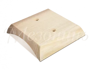 Накладка "Классика"на оцилиндрованное бревно D240мм., прямой угол, установочная площадка: 90 х 90 мм GE72721-00