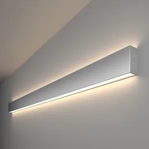 Светильник светодиодный линейный накладной двусторонний 128см 50Вт 4200К матовое серебро 101-100-40- a041472