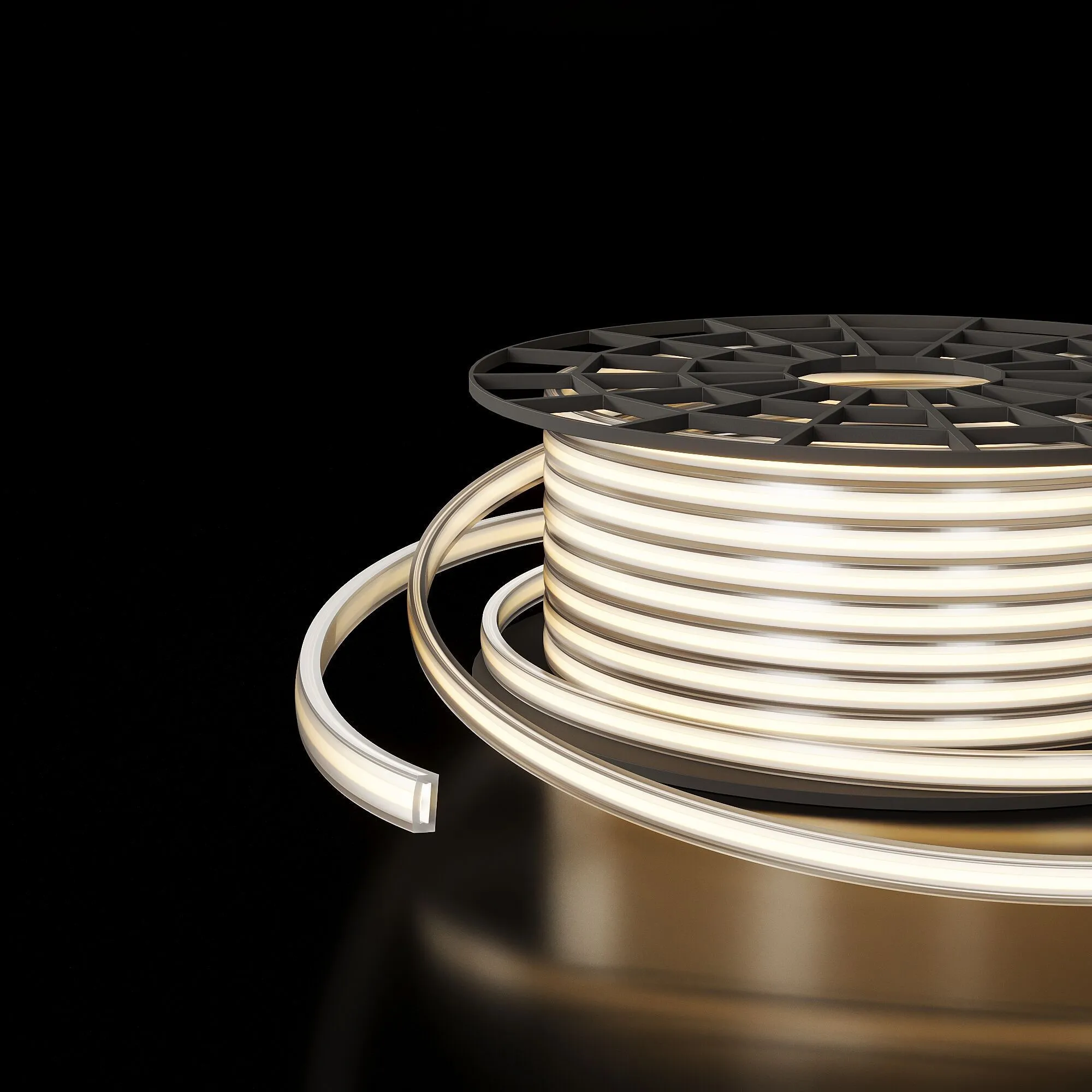 Slim Magnetic Трековый светильник для радиусного шинопровода 12W 4200K Comfi чёрный Ø 800мм