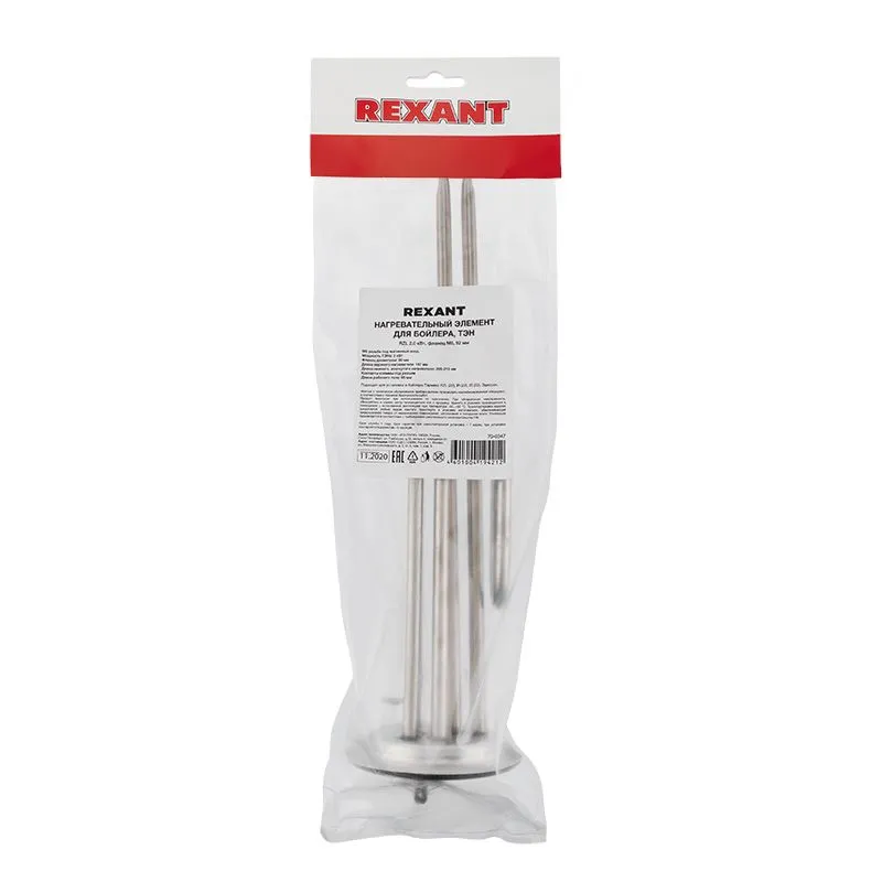 Нагревательный элемент для бойлера ТЭН RZL 2,0 кВт, фланец  92 мм, МЕСТО ПОД АНОД м6 REXANT - Фото 2