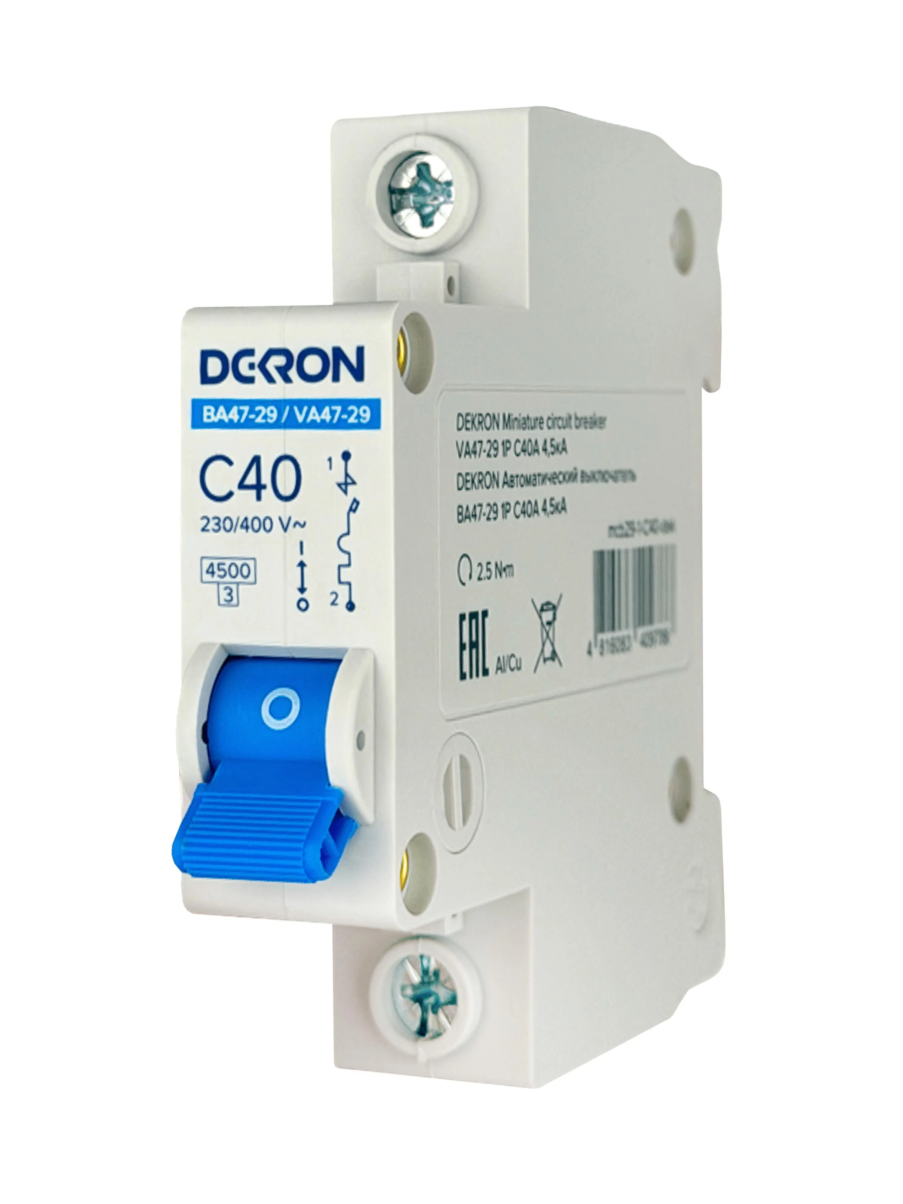 Автоматический выключатель ВА47-29 1P С40A 4,5кА - Фото 2