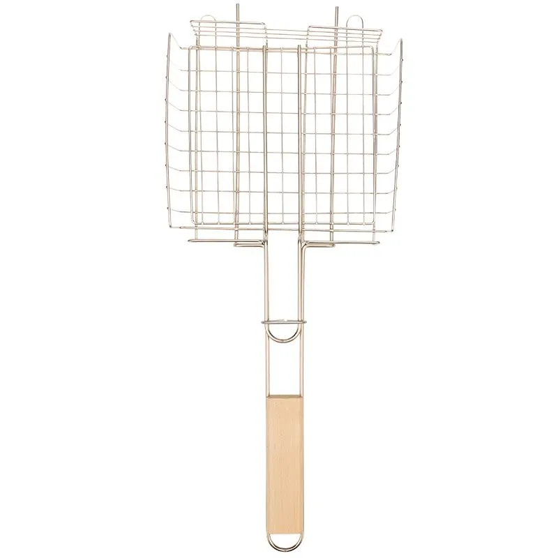 Решетка для барбекю глубокая малая, 22х20,5см СОКОЛ - Фото 3