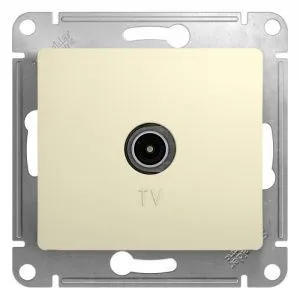 Розетка телевизионная TV Glossa коннектор механизм беж. SE GSL000293 466240