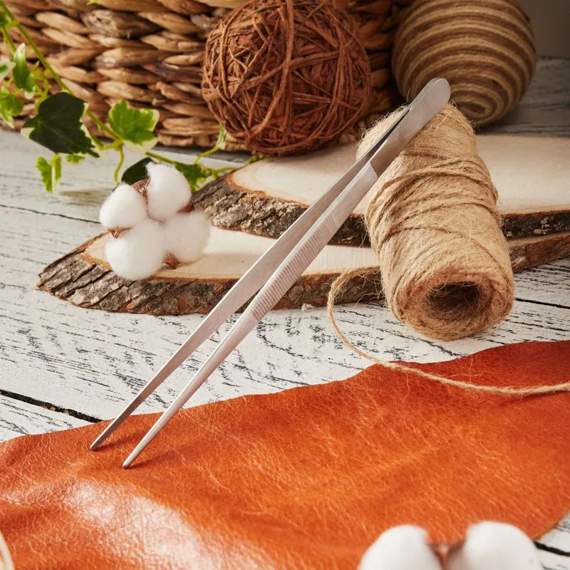 Пинцет прямой рифленый 200мм ПРОФИ - Фото 2