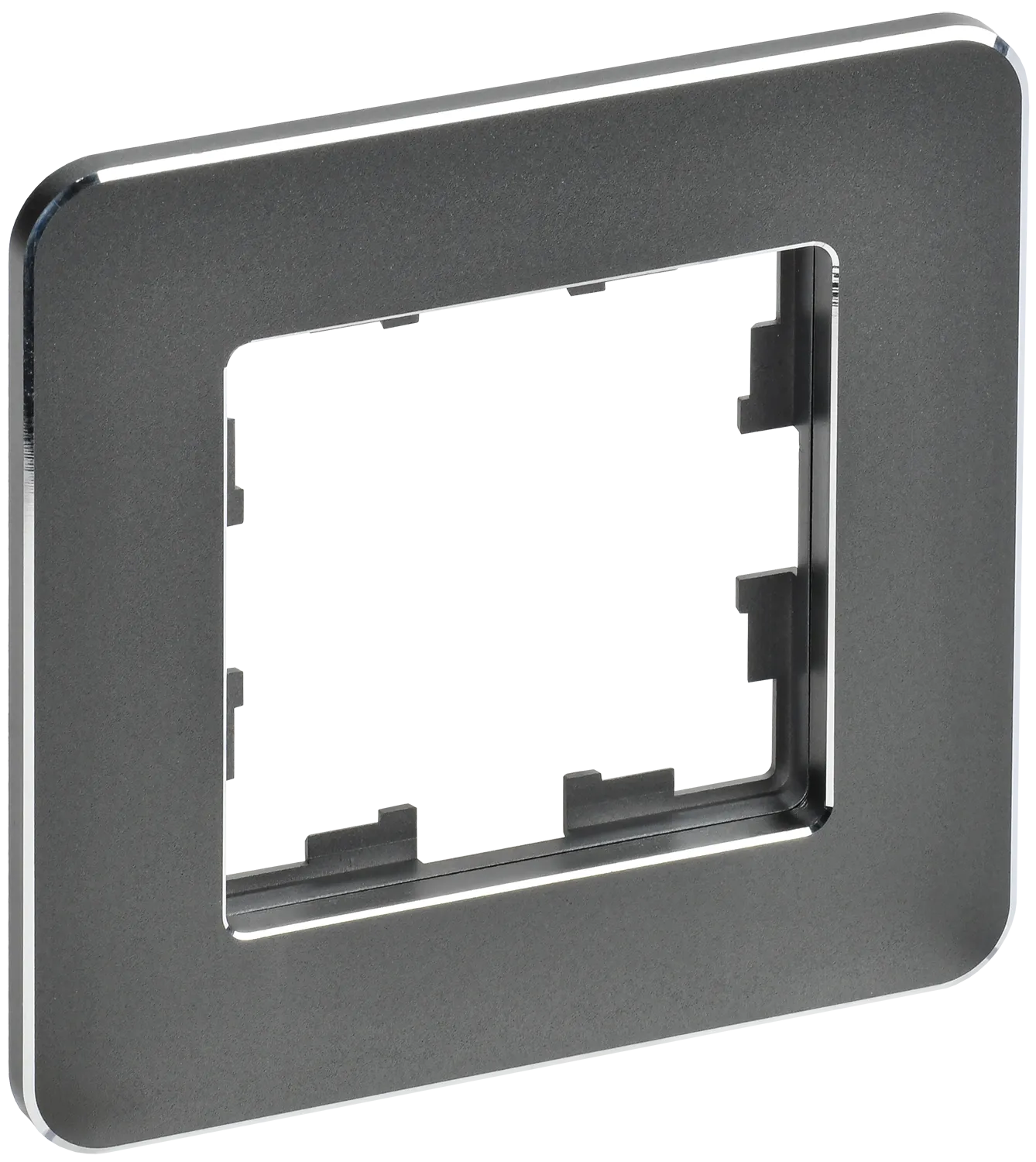 BRITE Рамка 1-местная РУ-1-1-Бр металл титан RE IEK