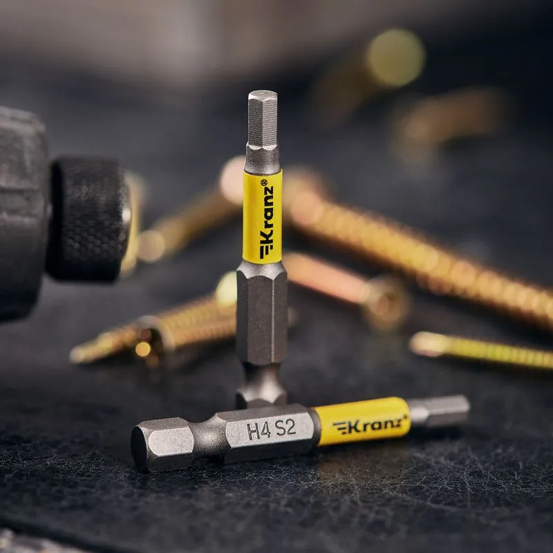 Бита шестигранная для шуруповерта HEX4х50 мм (2 шт./уп.) Kranz - Фото 2