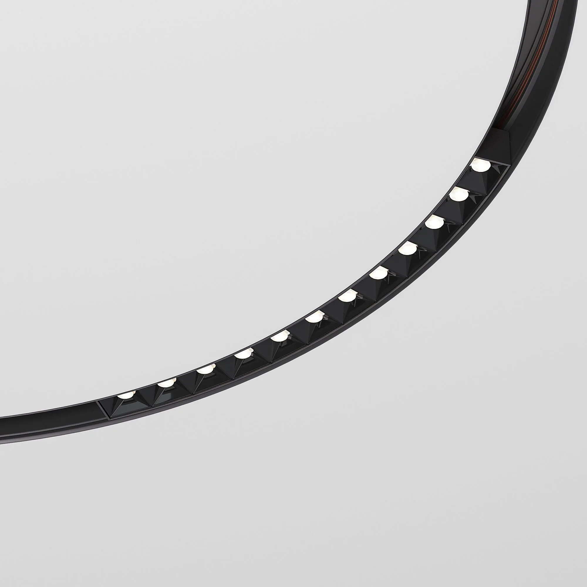 Slim Magnetic Трековый светильник для радиусного шинопровода 12W 4200K Intenso чёрный Ø800мм a066512