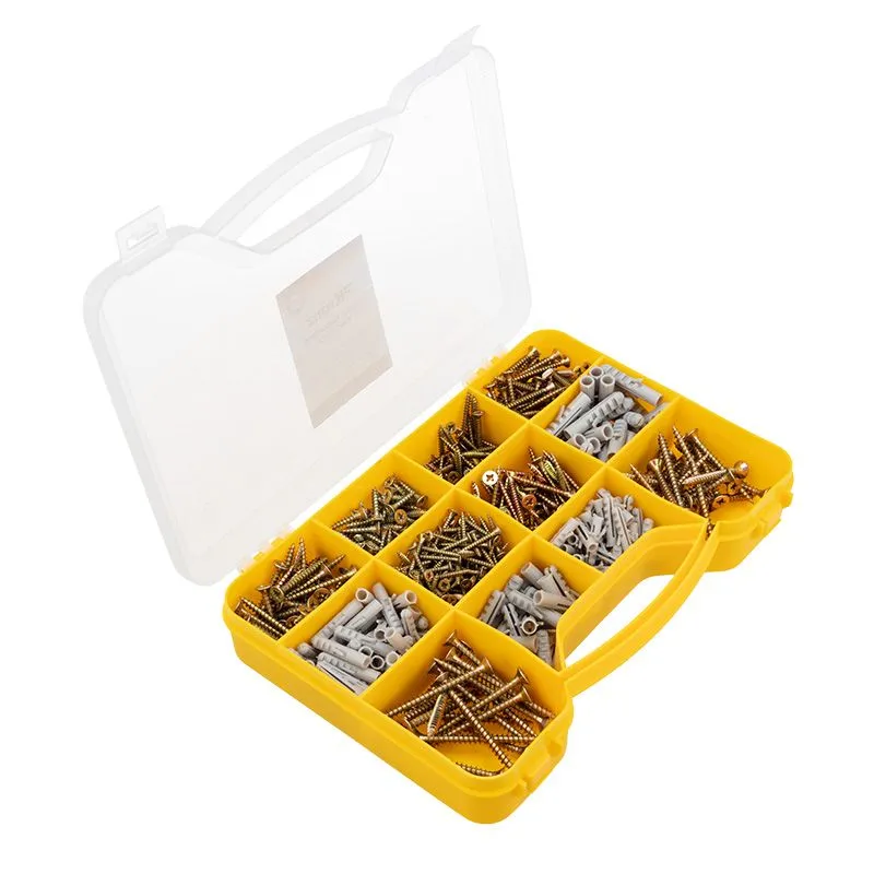 Набор саморезов и дюбелей (590 шт/уп) KRANZ - Фото 3