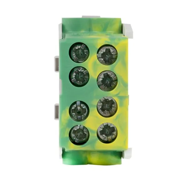 Клемма распределительная КСР с двойным винтом 2x25/2x16 желто-зеленая EKF - Фото 2