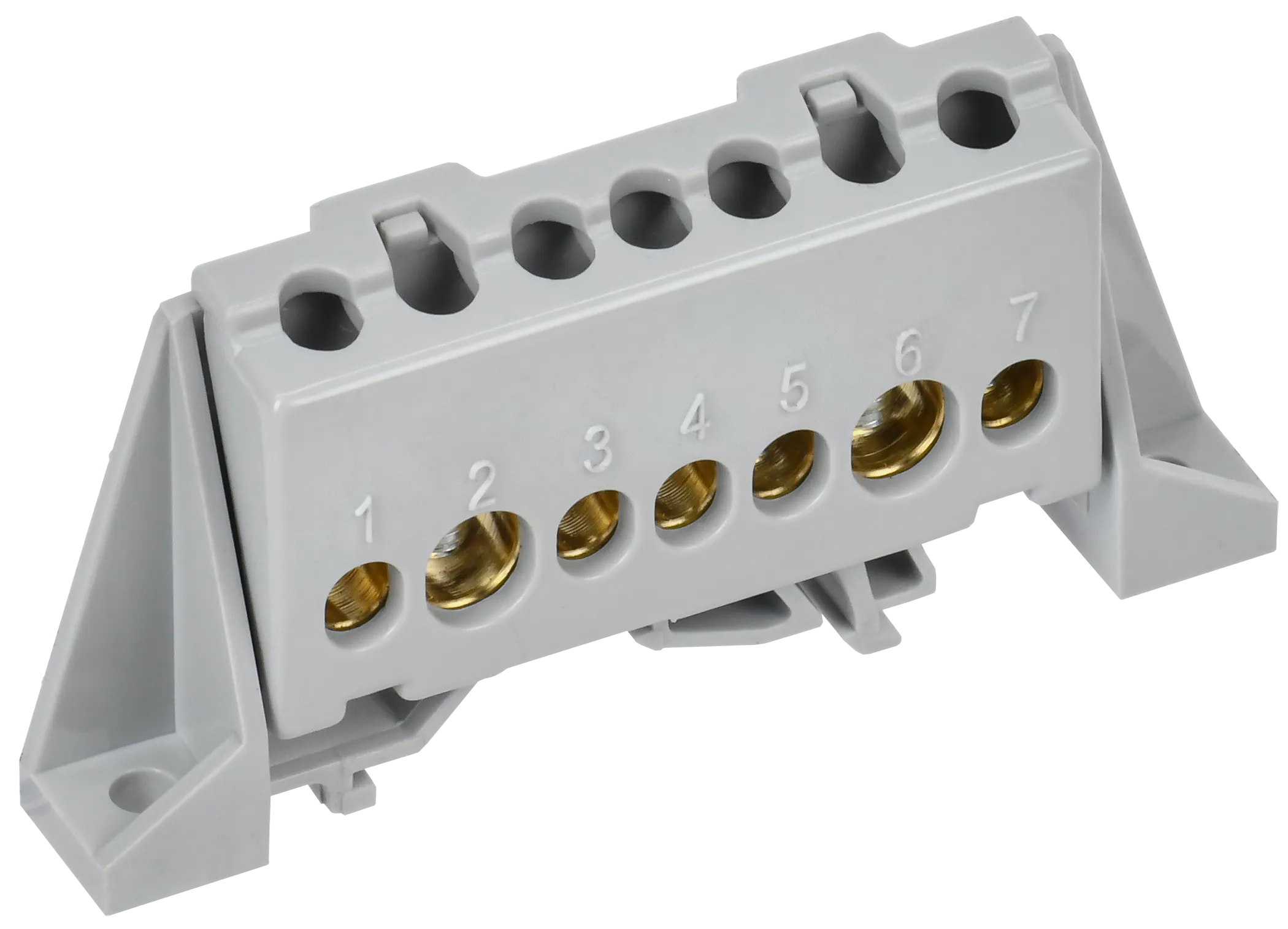 TEKFOR Шина L "фаза" в комбинированном DIN-изоляторе "Стойка" 8х12-7-Ср IEK TF-NN20-07-DP-K03