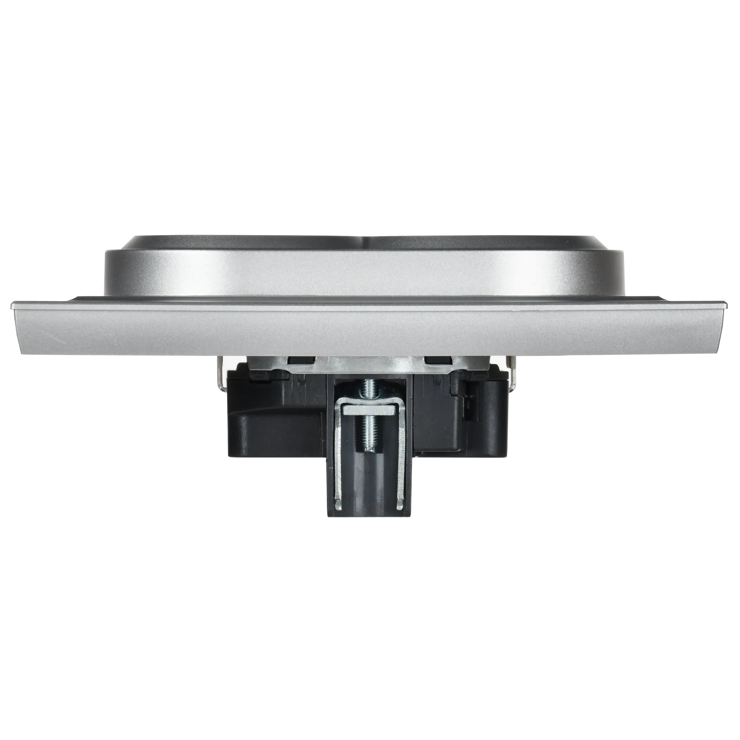 BRITE Розетка 2-местная с заземлением с защитными шторками 16А в сборе РСш12-3-БрА алюминий IEK - Фото 5