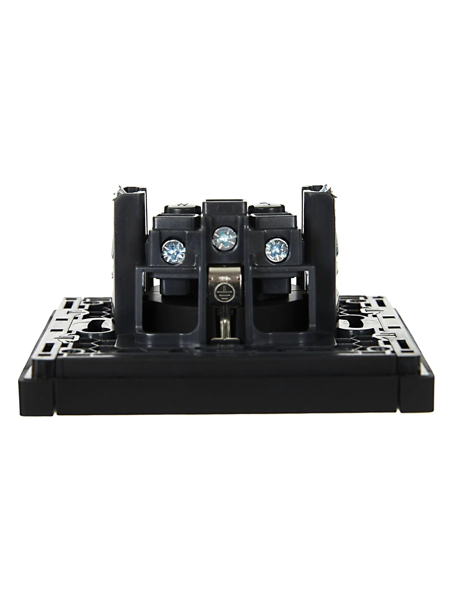 FORTE&PIANO Розетка 1-местная с заземлением без защитных шторок винтовое крепление 16А FP116 черный IEK - Фото 5