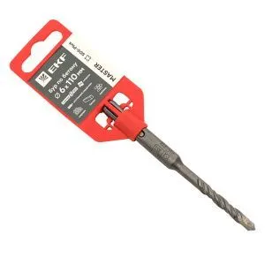 Бур по бетону SDS-plus 6х110 мм (2 резца) EKF Master db-6-110-2x4