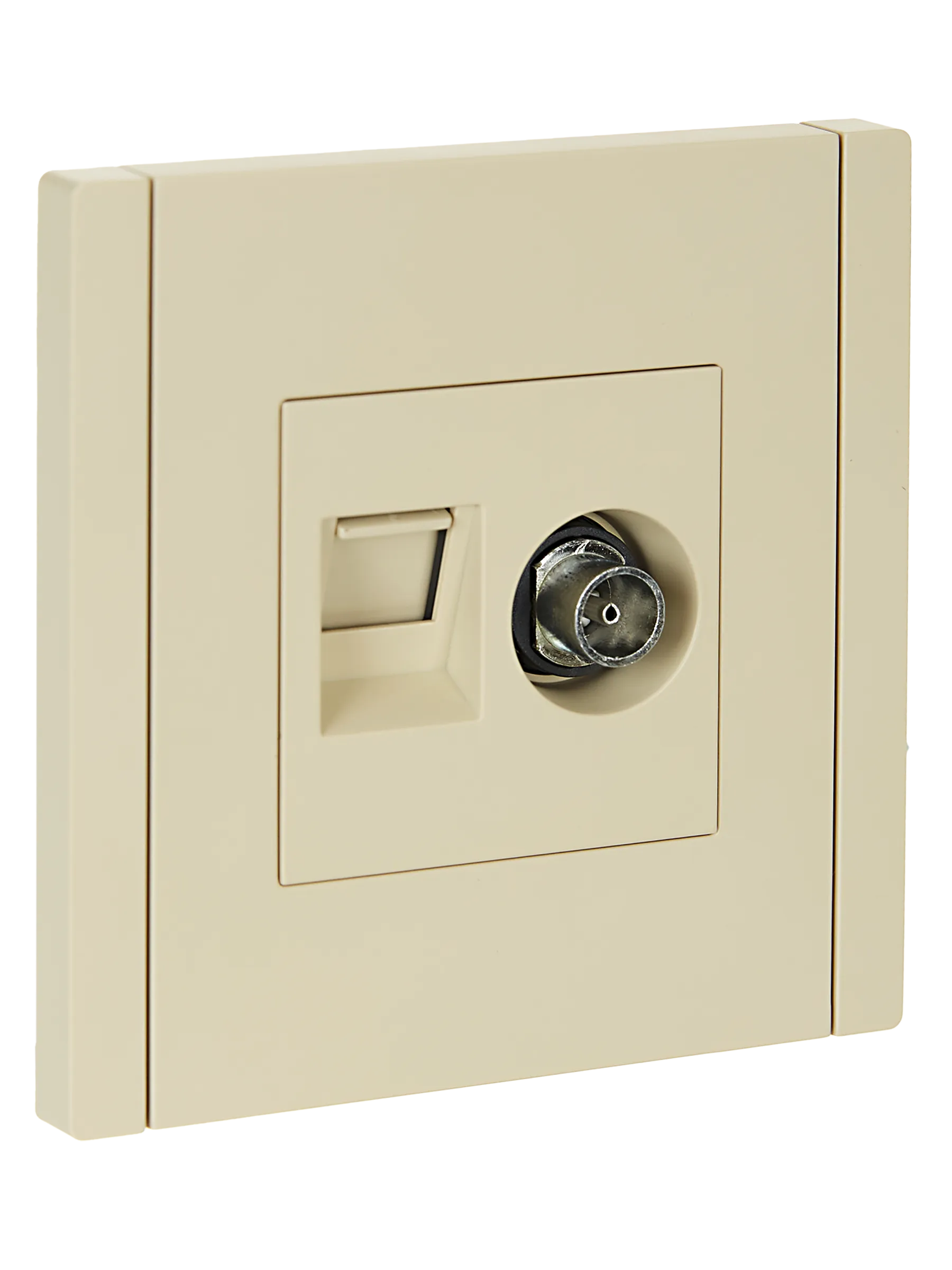 FORTE&PIANO Розетка двойная TV+RJ45 кат.5E FP436 ваниль IEK FP-AK20-1-K10