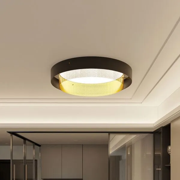 Умный потолочный светильник 90286/1 чёрный/золото Smart Eurosvet