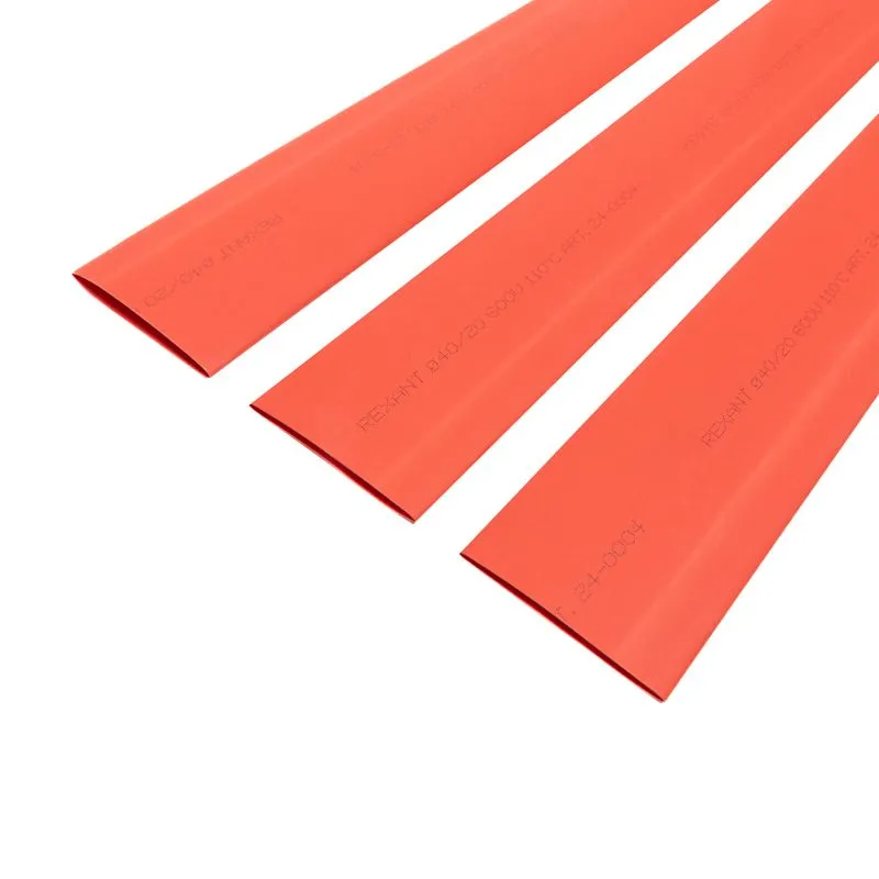 Трубка термоусаживаемая ТУТ нг 40,0/20,0мм, красная, упаковка 10 шт. по 1м REXANT - Фото 3