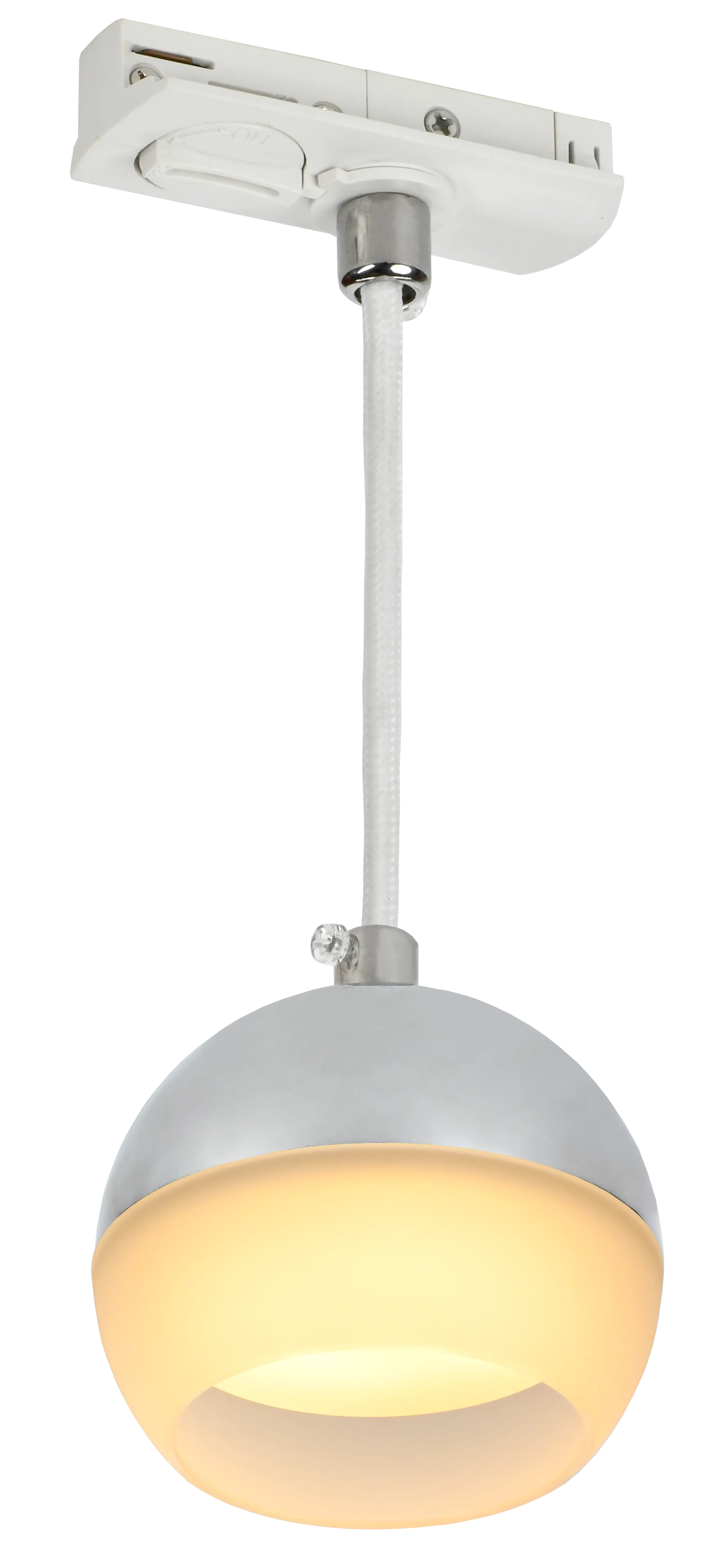 LIGHTING Светильник 4119 декоративный трековый подвесной под лампу GX53 хром IEK - Фото 3