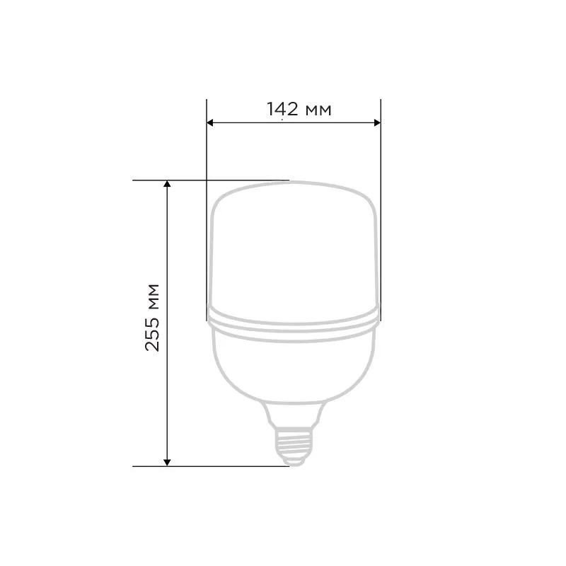 Лампа светодиодная высокомощная 100Вт E27 (+переходник E40) 9500Лм 6500K REXANT - Фото 2